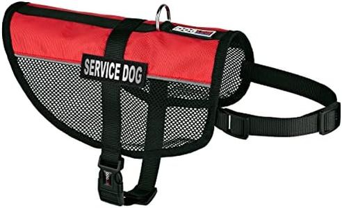 Dogline N0253-3-0210 Service Dog Vest Harness, X-Large/30 x 38", Red