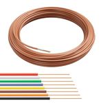 Thermostat Wire 18/8 - Brown - Solid Copper 18 Gauge, 8 Conductor - CL2 (UL Listed) CMR Riser Rated (CL3) - Residential, Commercial and Industrial Rated - 18-8, 10 Feet