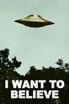 I Want to Believe UFO Aliens TV Show Retro Poster 24x36 inch