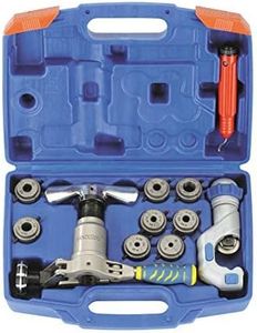 Flaring Tools Kit Eccenteic 45-Degree Cone Tubing Flaring Tool Set Includes Tube Cutter Deburring tool HVAC Refrigeration Tools for Copper Pipe Flaring 1/4-3/4 Inch O.D.Tubing By VSOON