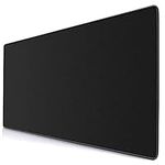 Utimor Professional Large Gaming Mouse Pad, Extended Size Desk Mat Non-slip Rubber Base with Stitched Edges for Computer, PC and Laptop (90x40 black)