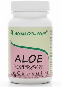 Indian Remedies Aloe Extract Capsules | Ayurvedic Body & Skin Support | 100 Capsules