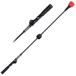 PGM Left Handed Golf Swing Trainer Aid -2.0 Golf Swing Training Aid Golf Practice Warm-Up Stick for Strength Flexibility and Tempo Training -Suit for Practice Chipping Hitting Golf Accessories