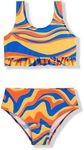 Arshiner Girls Bikini Beach Swimwear 2 Piece Swimsuits Floral Printing Bathing Suits for 4-15 Years