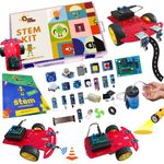 Quad Store STEM Robotics kit DIY electronics sensors modules toy for Age 10+ years kids suitable for Science, Hobby, School with real time Projects activity