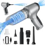 Melwod Handheld Car Vacuum Cleaner, 8000PA High Power Handheld Vacuum Cordless, 3 in 1 Portable Car Vacuum Cordless, Rechargeable Mini Vacuum Cleaner for Car, Home, Office, Pet Hair Cleaning (Grey)