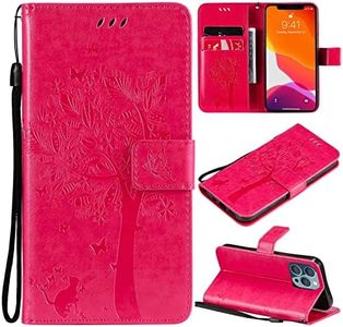 MojieRy Phone Cover Wallet Folio Case for Samsung Galaxy Note 4, Premium PU Leather Slim Fit Cover for Galaxy Note 4, 2 Card Slots, Strongly Fitting, Rose Red