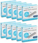 Blue Summit Supplies 10,000 Count, ½ Inch Length, 23/13 Heavy Duty Staples for Stapler, 100 Staples Per Strip, 10 Boxes of 1,000 Staples, 10,000 Staples Total, Fits Standard Heavy Duty Stapler