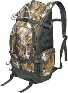 HUNTPAL Hunting Backpack, Waterproof Camo Hunting Day Pack with Gun Holder Bag and Storage Pockets, Long-Lasting Large Capacity Backpack for Rifle Shotgun Bow Gun
