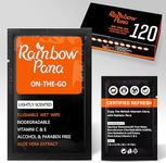 RainbowPana 120 Count Flushable Wipes for Men: ON-THE-GO, Individually Wrapped | Butt Wipes, Travel Wipes | Lightly Scented - Vitamin C, E, Aloe, Plant Extract | Hypoallergenic, Sensitive Skin