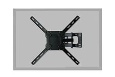 Atlantic Double Arm TV Wall Mount Full Motion for Most 32"-80" Flat Screen Up to 150 Pounds with HDMI Cable Black (63607225)