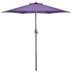 Northlight 7.5ft Outdoor Patio Market Umbrella with Hand Crank, Purple
