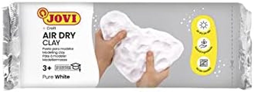 Jovi 08608-3000 Modelling Paste 250GR WHT Air Dry Clay, White