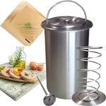 SupeL Stainless Steel Ham Maker. Meat Press Mold For Deli Meats, Homemade Lunch Meat Maker, Meat Press For Making Healthy Homemade Deli Meat Kitchen Cooking. With Thermometer, Sandwich Paper Bags*20.