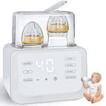 Supvox® Bottle Warmer for Babies Milk Electric 8 in 1 Sterilizer for Feeding Bottles with 3-7 Mins Fast Warming, 24H Keep Warm Food Heating Timer Adjustable Temp Baby Bottle Sterilizer Machine