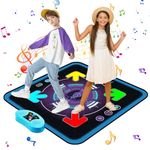 FUCEORUY Dance Mat for Kids Aged 4-8 Electronic Dance Mats with Light up, Built-in Music Dance Pad 3 Game Modes Dance Toys with AUX, Christmas Birthday Gifts Toys for Girls and Boys Ages 4-12