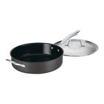 CUISINART GreenGourmet Hard Anodized Nonstick 5-1/2-Quart Saute Pan, Black