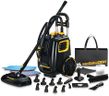 McCulloch MC1385 Deluxe Canister Steam Cleaner, 2-Hour Runtime, Chemical-Free, 23 Accessories: Mop Head, Brushes & More - Built for Home, Tile, Carpet, Furniture, & Personal Car Detailing
