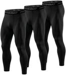 HYCOPROT 3 Pack Men's Compression Pants Athletic Tight,Leggings Base Layer Bottoms for Running Workout Sports Yoga Basketball