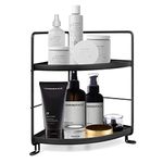 Bathroom Organizer Countertop,PAFISH 2-Tier Vanity Tray Corner Shelf for Makeup Cosmetic Perfume Skincare Bathroom Supplies and More, Detachable Organizer Shelf,Organizer Holder Kitchen Spice Rack