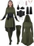 AOTHSO 10 Pcs Women Medieval Renais