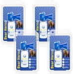 4 Pack 1.4oz Bear Horn Self Defense, Loud Air Horn for Wild Animals, 120dB Heard up to 1/2 Mile Away, Ideal for Hiking