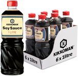 Kikkoman Soy Sauce, 1 Litre, (Pack 