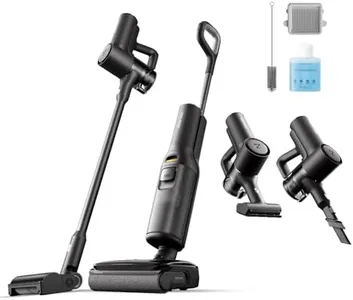 roborock F25 Combo Wet Dry Vacuum Cleaner, 5-in-1 Cordless Vacuum for Multi-Surface, 20000Pa Suction, Vanquish Wet and Dry Messes, Self-Cleaning & Drying