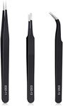 kaverme 3PCS Precision Tweezers Set