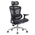 SIHOO Doro C300 Ergonomic Office Chair with Ultra Soft 3D Armrests, Dynamic Lumbar Support for Home Office Chair, Adjustable Backrest Desk Chair, Swivel Big and Tall Computer Chair(Black)