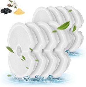 POLAME Replacement Filters for 84oz/2.5L Stainless Steel Pet Fountain Cat Water Fountain Dog Water Dispenser, 8 Pack