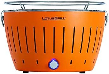 LotusGrill LG G34 U OR Standard Barbecue con batterie e cavo di alimentazione USB, 35 x 23,4 cm, Arancione