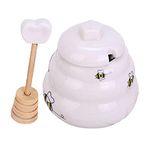 Meadawgs® Ceramic Honey Jar with Lid Storage Containers for Spices Party Decor|Home & Garden | Kitchen, Dining & Bar |Canisters & Jars|1 Honey Jar