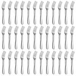 36-Piece Salad Forks Set, Funnydin 5.9" Inches Stainless Steel Forks Silverware, Durable Dessert Forks Set, Cost-Effective Small Forks for Home, Kitchen, Restaurant - Mirror Polished, Dishwasher Safe