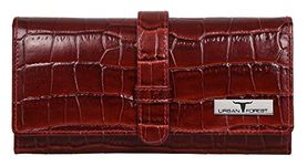 URBAN FOREST Danny Dark Red Leather Wallet for Women