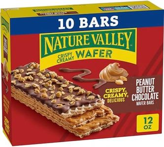 Nature Valley Wafer Bars, Peanut Butter Chocolate Flavored Snacks, 10 Bars, 13 OZ