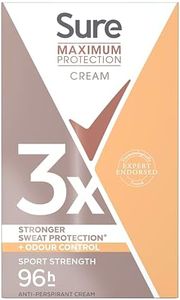 Sure Maximum Protection Sport Strength Anti-Perspirant Cream Stick 96-hour protection deodorant for 3x stronger* sweat protection 45 ml