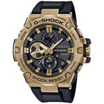 Casio G-Shock GST-B100GB-1A9DR Gold IP Black Analog Dial Black Resin Strap Men's Watch Tough Solar Bluetooth G1273