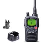 Midland - Walkie Talkie G9 PRO with UK Plug, IPX4 Waterproof Long Range Walkie Talkies, Airsoft & Outdoor, 2 Way Radio 105 Channels - 36 PMR446/69 LPD, 12Km Range, 23H Battery, Rechargeable Batteries