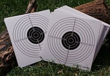 100 x ANGLO ARMS 140MM X 140MM CARD SHOOTING PAPER TARGETS AIRGUN RIFLE PRACTICE