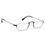 DR.HARMANN'S READING GLASSES® METAL FULL RIM READERS FITTED WITH BLUE BLOCK LENS (Model: iRead FIVE Silver colur +1.50 with Blue Ray Filter Lens)