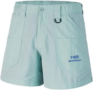 BASSDASH Youth 5" Fishing Shorts UPF 50+ Water Resistant Quick Dry Boys Girls Hiking Cargo Shorts with Pockets FP03Y