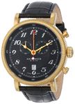 Akribos XXIV Men's AK589YG Swiss Chronograph Leather Strap Watch