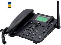 BW 2.4'' Wireless Quadband GSM Classic Desk TelePhone telephone handset For Business or family (especially for older folk) - Black