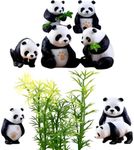 Ymeibe 8 PCS Solid Panda Figurines 