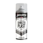 JENOLITE Directoplast Gloss Spray Paint | WHITE | 400ml | Multi Surface Spray Paint | For All Types Of Plastic | No Primer Required | RAL 9016