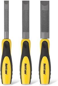 HURRICANE 3 Pieces Combination Wood Chisel & Wood Rasp File Set, Wood Chuck, Coarse Wood Rasp Chisel, With Metal Striking End Cap, Includes: 1/2 inch, 3/4 inch, 1 inch Width