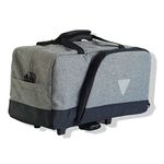 Vincita Nash Bike Trunk Bag - Universal Quick-Release Fit All Rear Racks with Expandable Panniers - Bicycle Commuter Bag Suitable for All Bicycles (Gray)