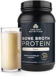 Ancient Nutrition Bone Broth Protein Powder, Pure Flavor, 20g Protein per Serving, Supports Healthy Skin, Gut Health, Joint Supplement, Gluten Free, Paleo and Keto Friendly, 40 Servings
