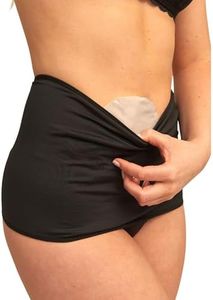 Ostomy wrap black, ostomy clothing with inner pocket to hold the pouch, Ostomy swimwear, Ostomy underwear, ostomy bag cover (M)